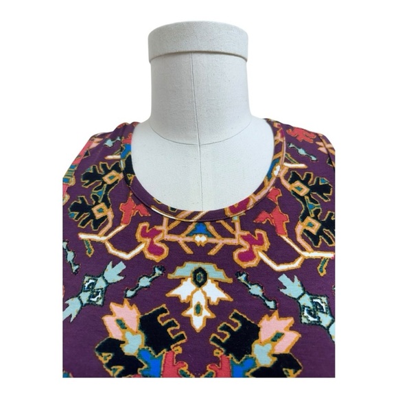 NWT Adorable knit midi tank dress in purple print by Xhilaration, ikat, bodycon - Picture 9 of 14